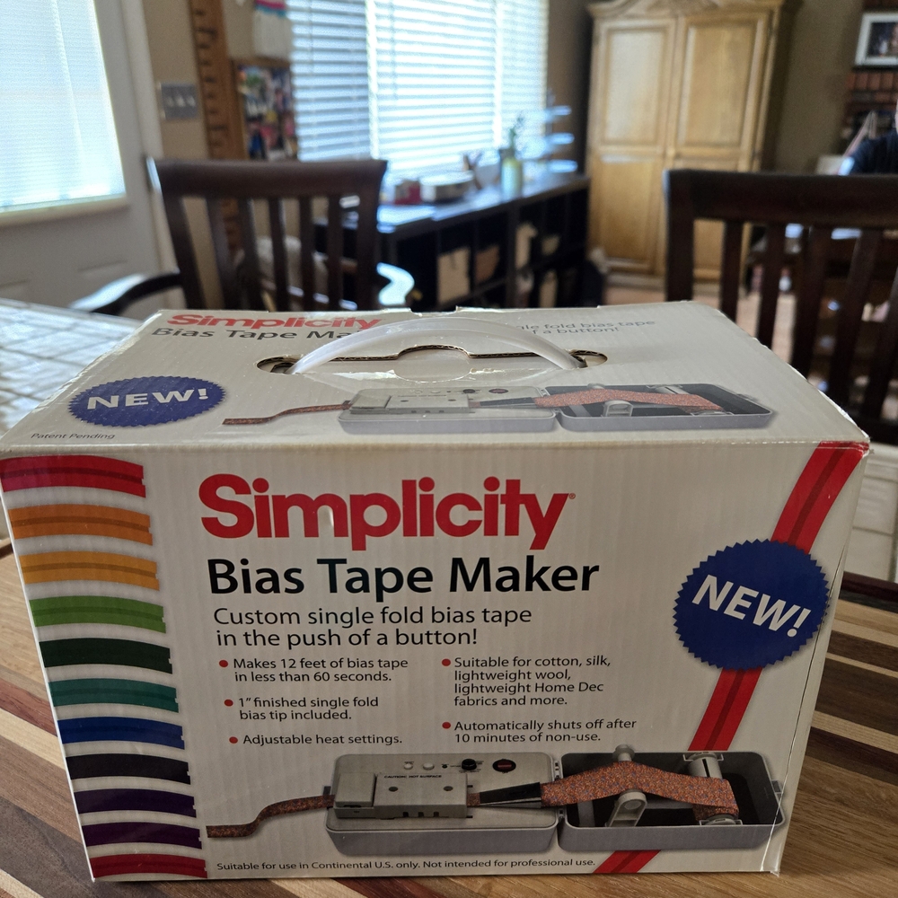 Simplicity Bias Tape Maker with Adjustable Settings